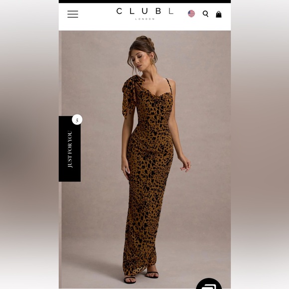 Club L London YASMIN
LEOPARD PRINT VELVET STRAPPY MAXI DRESS WITH BOW size 6 NWT - Picture 5 of 5